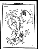 DRUM AND BLOWER PARTS Diagram and Parts List for DE24P2WTFA  Gibson Dryer