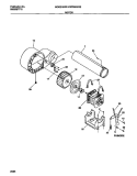 MOTOR Diagram and Parts List for MDG436RBD1  Kelvinator Dryer