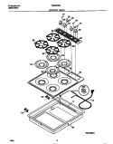 COOKTOP PARTS Diagram and Parts List for TGC8X3XCW2  Tappan Cooktop