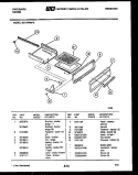 BROILER DRAWER PARTS Diagram and Parts List for G31BPNL3  Frigidaire Range