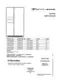 COVER Diagram and Parts List for GLRS237ZAB0  Frigidaire Refrigerator
