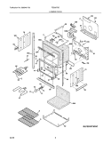 LOWER OVEN Diagram and Parts List for FEB30T5DBC  Frigidaire Wall Oven
