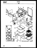 BODY PARTS Diagram and Parts List for GGF356BADA  Gibson Range