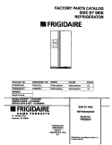 COVER Diagram and Parts List for FRS26ZSHB1  Frigidaire Refrigerator