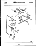 BURNER, MANIFOLD AND GAS CONTROL Diagram and Parts List for 32-1019-00-06  Tappan Range