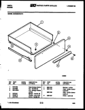 DRAWER PARTS Diagram and Parts List for 24DEMBWAD4  Tappan Range