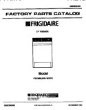 COVER Diagram and Parts List for FWX645LBS1  Frigidaire Washer