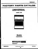 COVER Diagram and Parts List for CG301SP2WJ01  Uni Range
