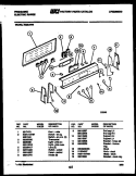 BACKGUARD Diagram and Parts List for R32BAW4  Frigidaire Range