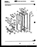 REFRIGERATOR DOOR PARTS Diagram and Parts List for FPZ24VWFA0  Frigidaire Refrigerator