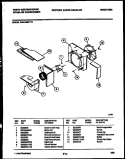 AIR HANDLING PARTS Diagram and Parts List for WAH106P1T1  Frigidaire Air Conditioner