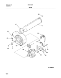 MOTOR Diagram and Parts List for FER341AC0  Frigidaire Dryer