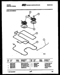 BROILER PARTS Diagram and Parts List for CEC1M2WXC  Gibson Range