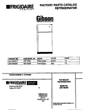 COVER Diagram and Parts List for GRT18DNED1  Gibson Refrigerator
