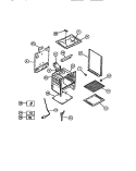 BODY PARTS Diagram and Parts List for 32-1148-66-05  Tappan Range