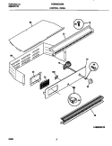 CONTROL PANEL Diagram and Parts List for FGB500CGBB  Frigidaire Wall Oven