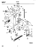 CABINET Diagram and Parts List for FRS24ZSFB1  Frigidaire Refrigerator