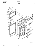 DOOR Diagram and Parts List for FRT18PRCD1  Frigidaire Refrigerator