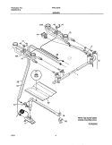 BURNER Diagram and Parts List for FPF311PHSC  Frigidaire Range