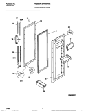 REFRIGERATOR DOOR Diagram and Parts List for F45WP26CW0  Frigidaire Refrigerator