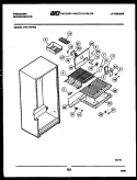 SHELVES AND SUPPORTS Diagram and Parts List for FPI17TFL3  Frigidaire Refrigerator
