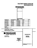 COVER Diagram and Parts List for FRT21PRGW1  Frigidaire Refrigerator