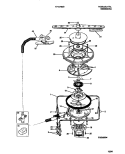 MOTOR Diagram and Parts List for F71C765BB0  Frigidaire Dishwasher