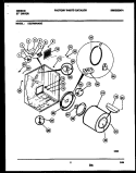 CABINET AND COMPONENT PARTS Diagram and Parts List for DE27S8WAGC  Gibson Dryer