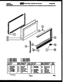 UPPER OVEN DOOR PARTS Diagram and Parts List for 72-3977-66-03  Tappan Range