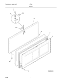 DOOR Diagram and Parts List for CF205  Frigidaire Freezer