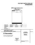 COVER Diagram and Parts List for FDB641RAS2  Frigidaire Dishwasher