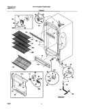 CABINET Diagram and Parts List for FFU20FC4AW2  Frigidaire Freezer