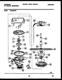 MOTOR PUMP PARTS Diagram and Parts List for DW7800AWW1  Frigidaire Dishwasher