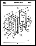 DOOR PARTS Diagram and Parts List for FV21M2WXFD  Gibson Freezer