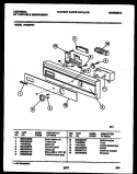 CONSOLE AND CONTROL PARTS Diagram and Parts List for DP400PWW1  Frigidaire Dishwasher