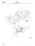 CONTROL PANEL Diagram and Parts List for LFW201EW0  Frigidaire Washer