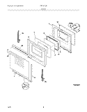 DOOR Diagram and Parts List for TEF361ESF  Tappan Range
