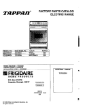 COVER Diagram and Parts List for TEF322BHDA  Tappan Range