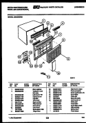 CABINET PARTS Diagram and Parts List for AS248N2K2  Frigidaire Air Conditioner