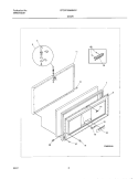 DOOR Diagram and Parts List for CFC09M4HW1  Uni Freezer