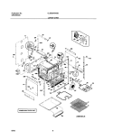 LOWER OVEN Diagram and Parts List for GLEB30T8ASB  Frigidaire Wall Oven