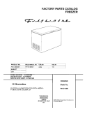 COVER Diagram and Parts List for F81C13M3W1  Frigidaire Freezer
