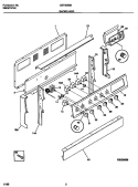 BACKGUARD Diagram and Parts List for GEF350SBDC  Gibson Range