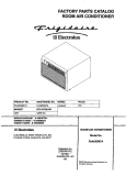 COVER Diagram and Parts List for FAA053M7A1  Frigidaire Air Conditioner