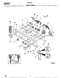 CONTROL PANEL Diagram and Parts List for MLXE62REW0  Frigidaire Washer Dryer Combo