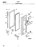 REFRIGERATOR DOOR Diagram and Parts List for FRS20ZGGD2  Frigidaire Refrigerator