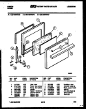 DOOR PARTS Diagram and Parts List for CEC1M2WSAC  Gibson Range
