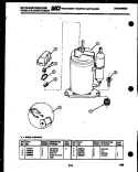 COMPRESSOR PARTS Diagram and Parts List for AC079K7B2  Frigidaire Air Conditioner