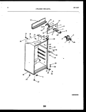 CABINET PARTS Diagram and Parts List for FPD14TPLH0  Frigidaire Refrigerator