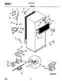 SYSTEM Diagram and Parts List for GRT21TRCW0  Gibson Refrigerator
